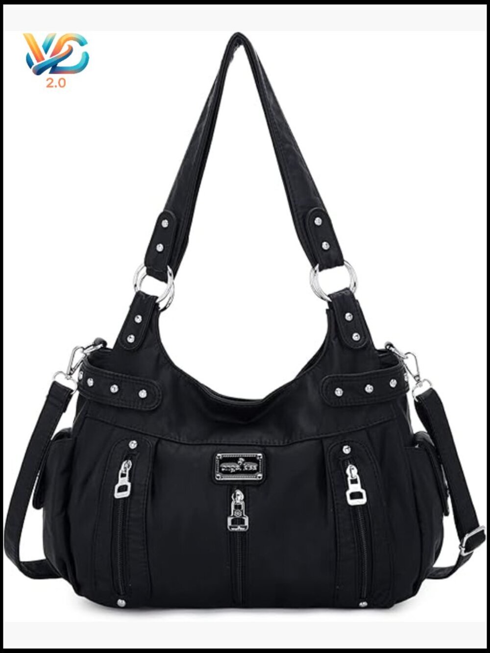 Large Faux Leather Crossbody Hobo Satchel Shoulder Handbag Tote Purse